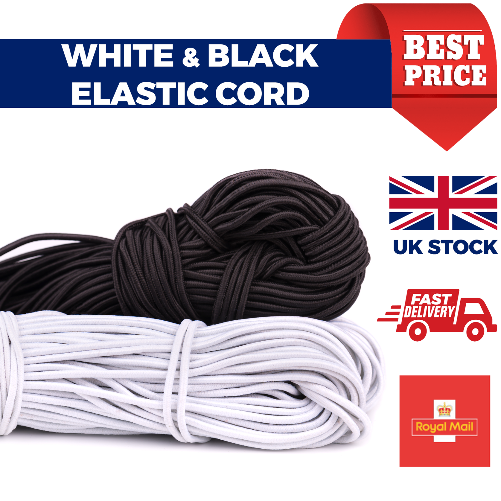 Elastic Cord Round 3mm Elastic for Sewing Hat Craft Face Mask – Glarefy