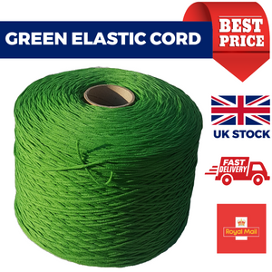 3mm Green Elastic Cord
